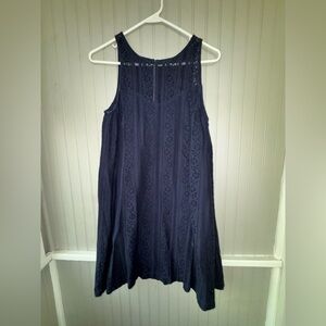 Abercrombie & Fitch Navy Lace Mini Dress